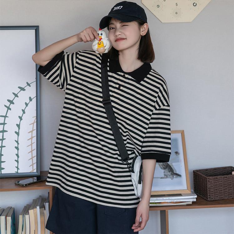 ■ 品名：レディースポロシャツ■ 素材：コットン95%+エラストマー5%■ カラー：全1色■ サイズ：Fの人気検索ワード：レディース ポロシャツ poloシャツTシャツ レディース アメカジプリント 