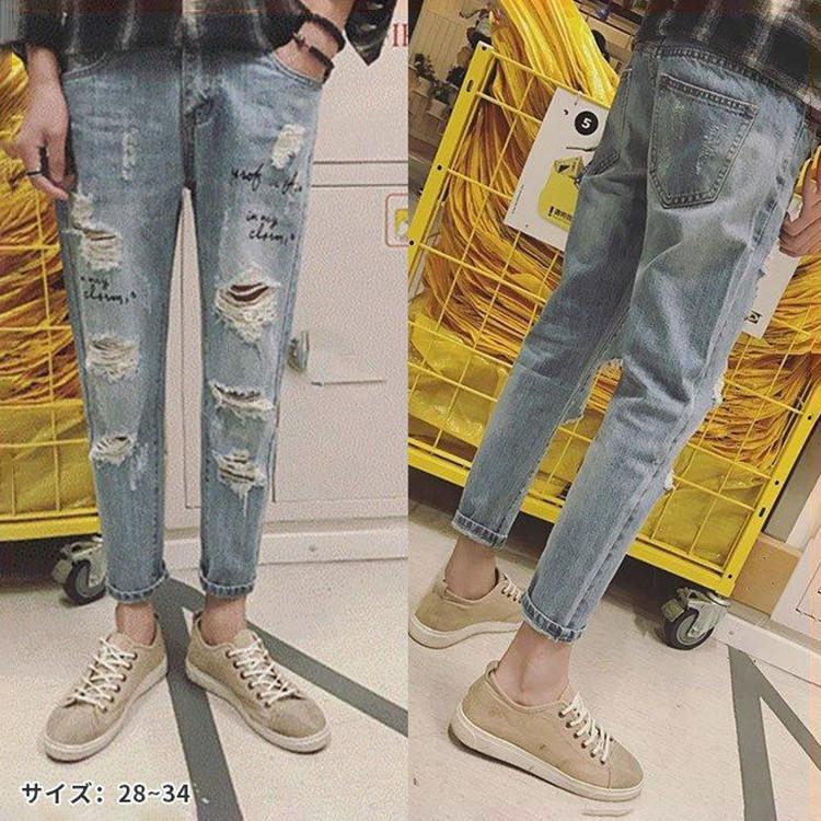 ●商品名：メンズデニムパンツ ●素材：コットン その他●カラー：写真色●サイズ：28/29/30/31/32/33/34【ご注意】※サイズ表記は目安となり誤差が生じる場合もございます。※生産関係上、お