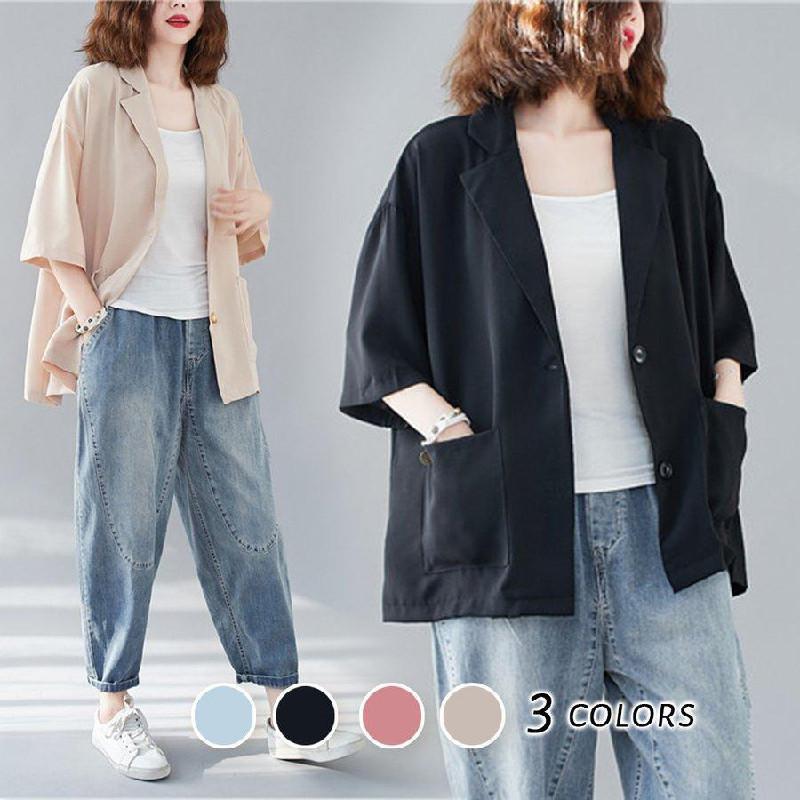 ■サイズ/cm L：着丈66/バスト120/袖丈46 XL：着丈67/バスト124/袖丈47 --■素材：ポリエステル --■注意事項※お客様の閲覧環境により、実物と色具合や質感が異なって見える場合が