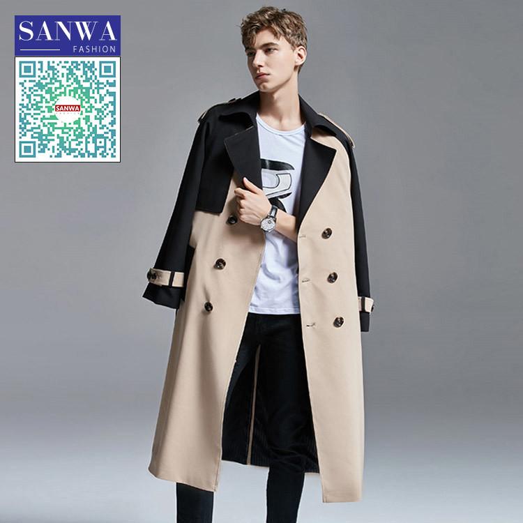 ■ 品名：メンズトレンチコート■ 素材：ポリエステル95%+エラストマー5%■ カラー：全1色■ サイズ：S-6XL■ 季節：春、秋Sanwafashionの人気検索ワード：メンズ コート メンズ 春